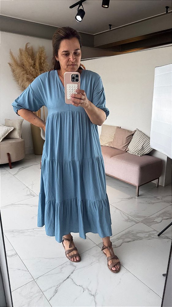 VESTIDO LAURA AZUL