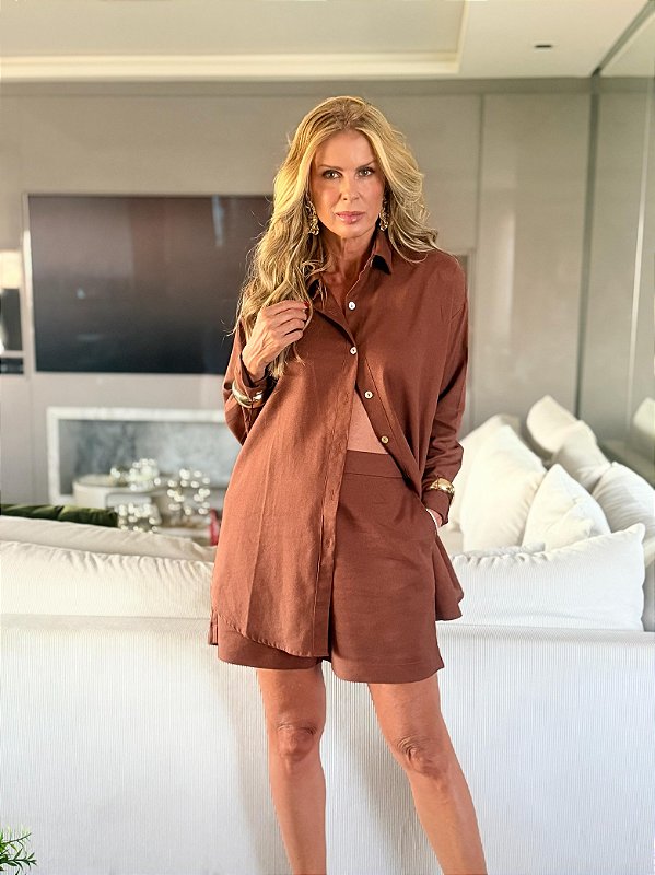 CAMISA GEORGIA MARROM