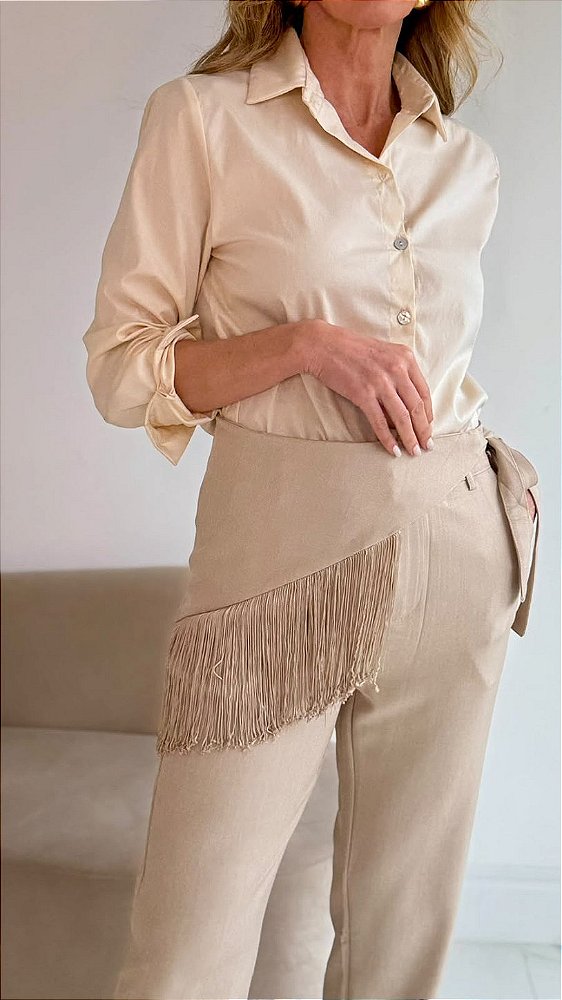 CAMISA JOANA BEGE