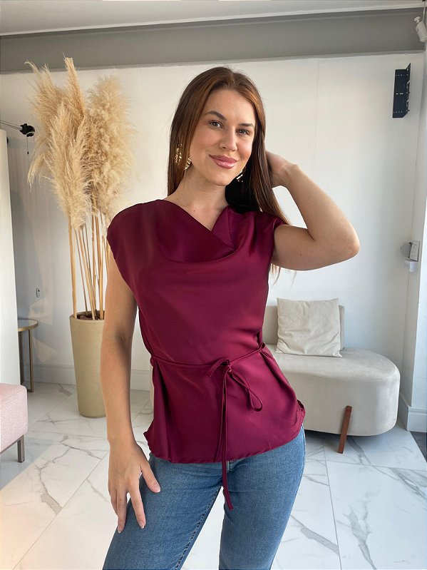 BLUSA CETIM ANA BORDO