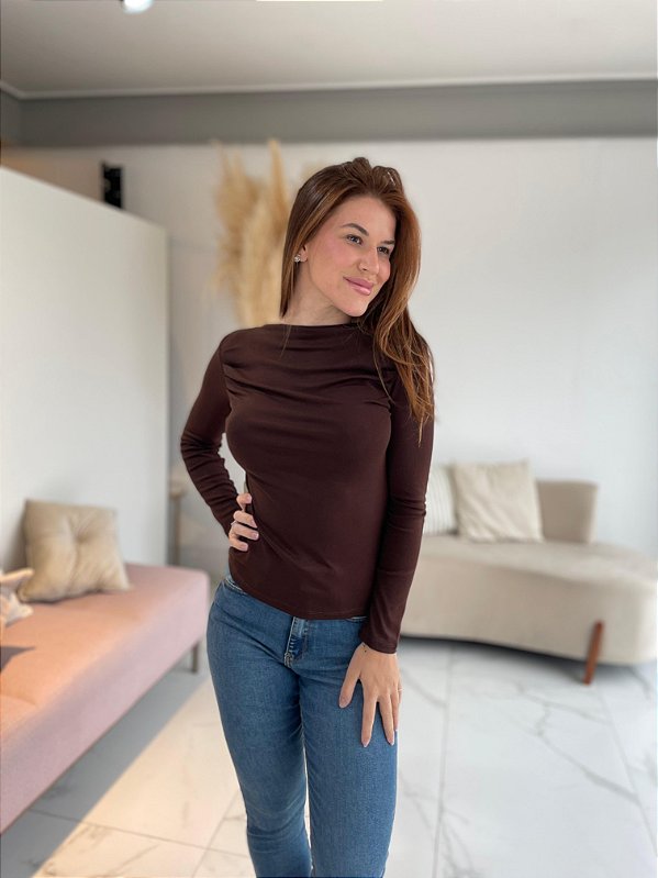 BLUSA RENATA MARROM