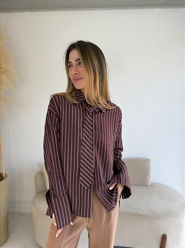 CAMISA LISTRADA ADRIANA BORDO