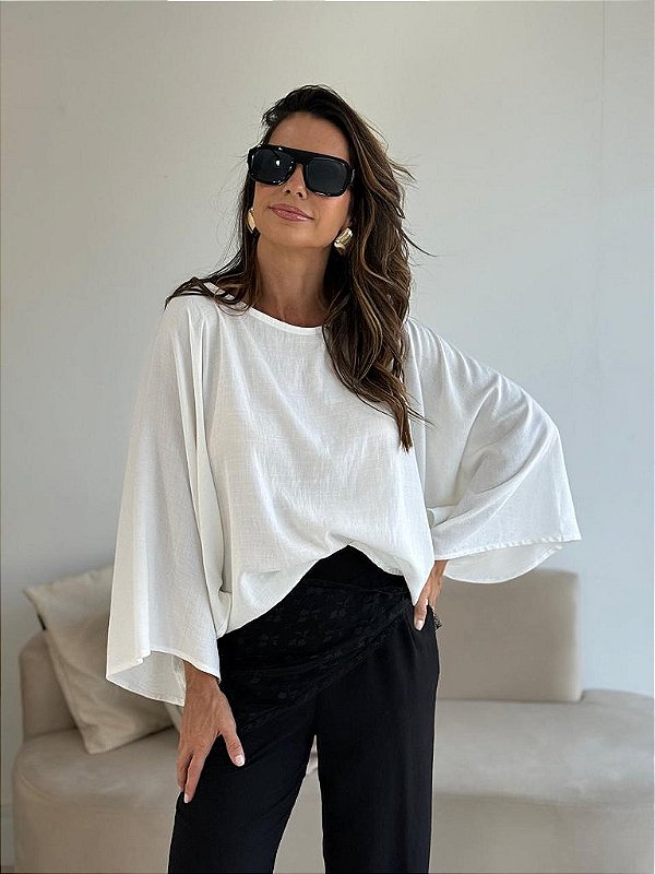 BLUSA AMPLA BRUNA BRANCA