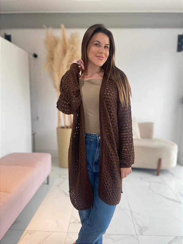 CARDIGAN CONSUELO MARROM