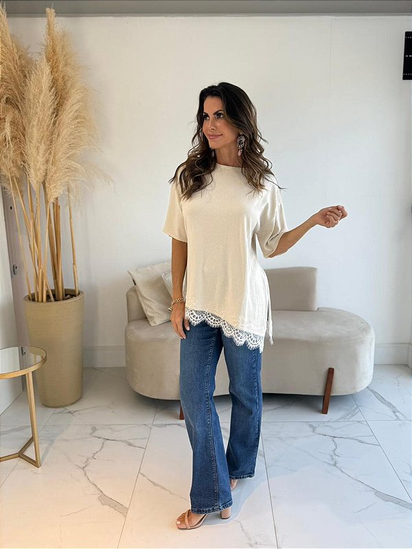 BLUSA MODAL ELOÁ BEGE