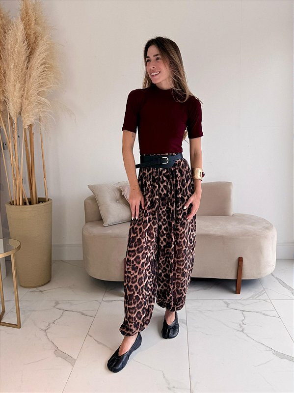 CALÇA ALADIM ANIMAL PRINT