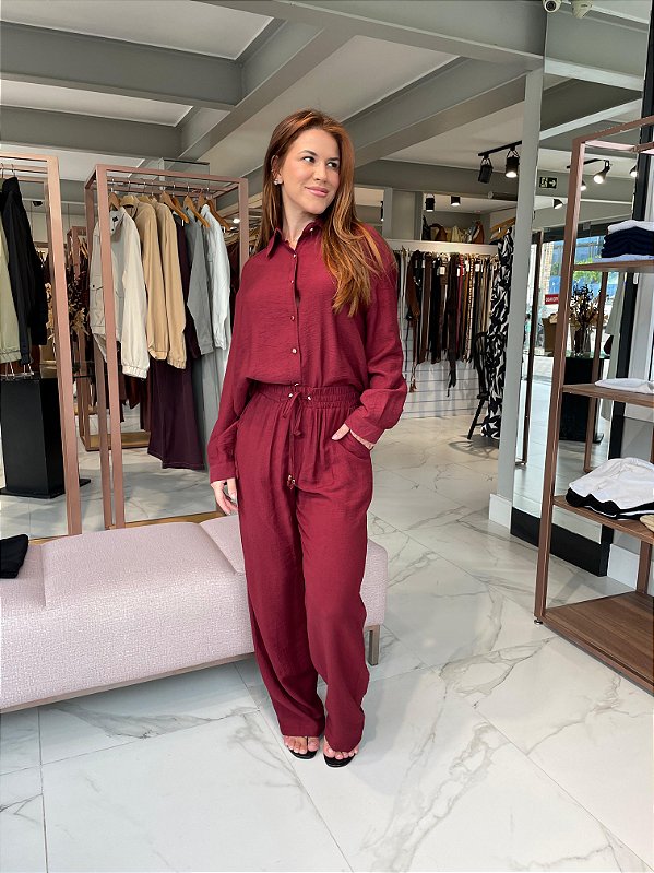 CONJUNTO MARINA BURGUNDY