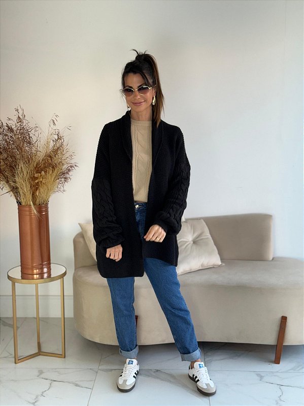 CARDIGAN VALENCIA PRETO