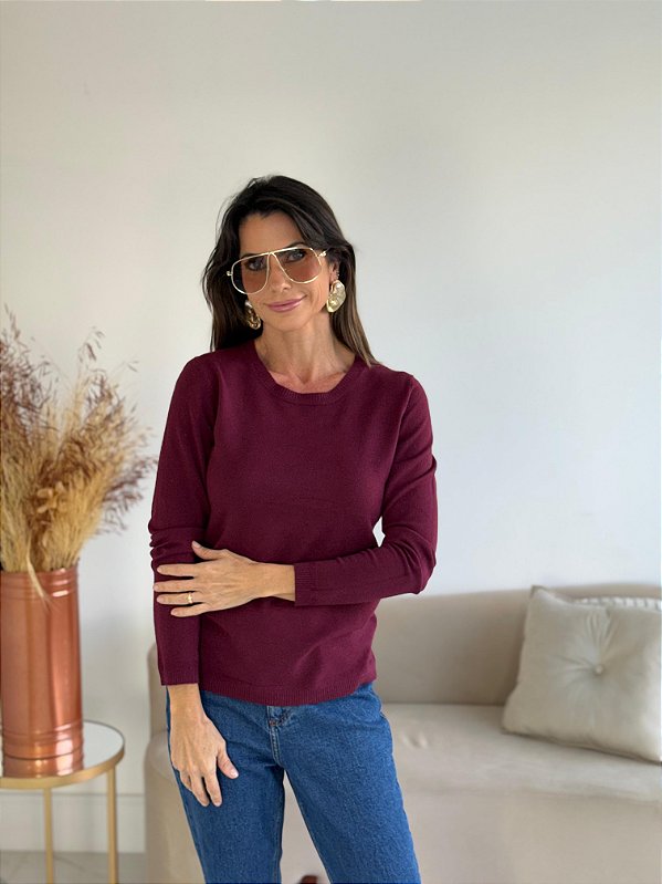 BLUSA MODAL GREICE BURGUNDY