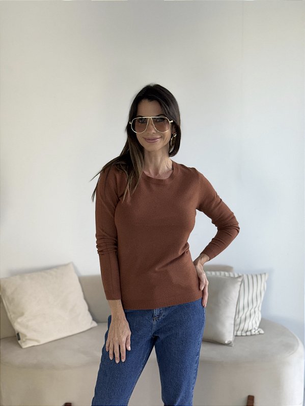 BLUSA MODAL GREICE CARAMELO