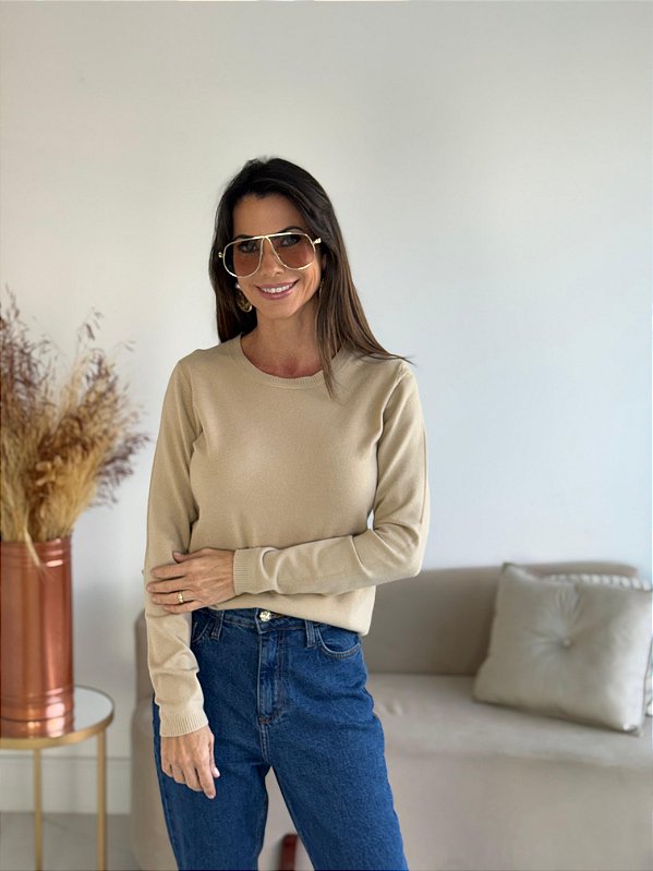BLUSA MODAL GREICE BEGE