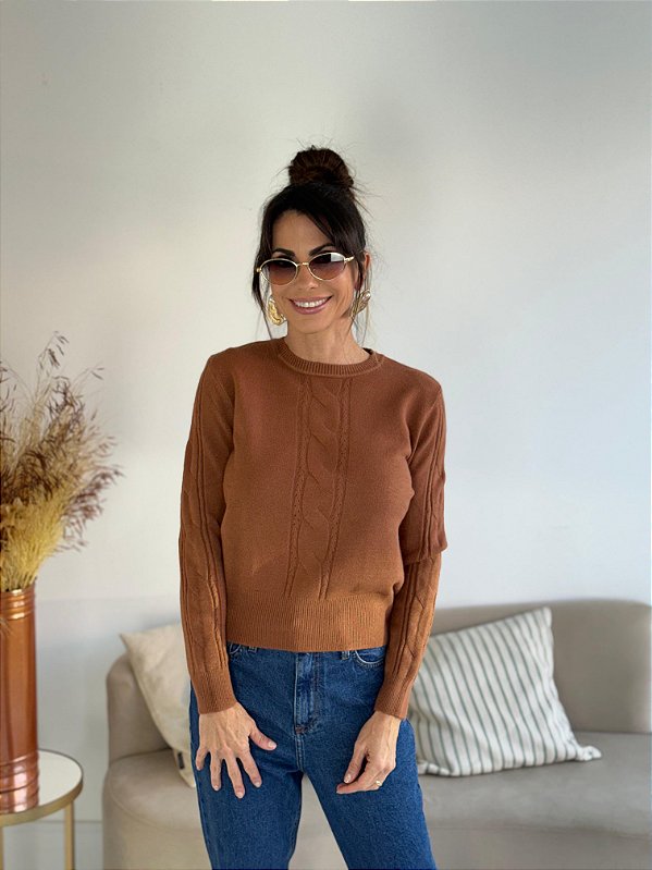 BLUSA MODAL TALITA CARAMELO