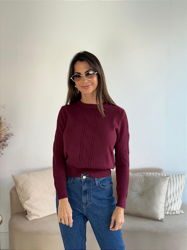 BLUSA MODAL TALITA BURGUNDY