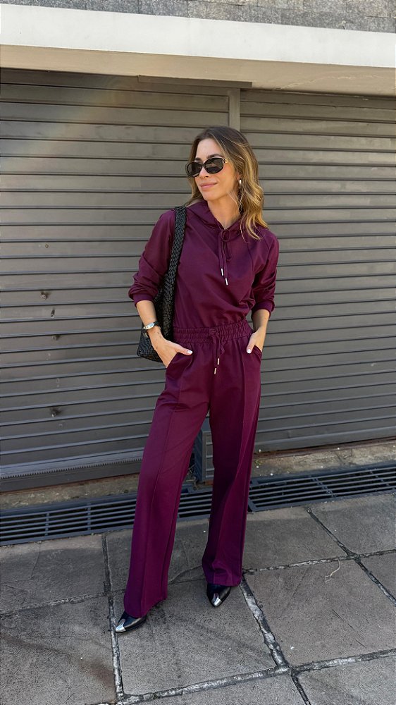 CONJUNTO JOICE BURGUNDY