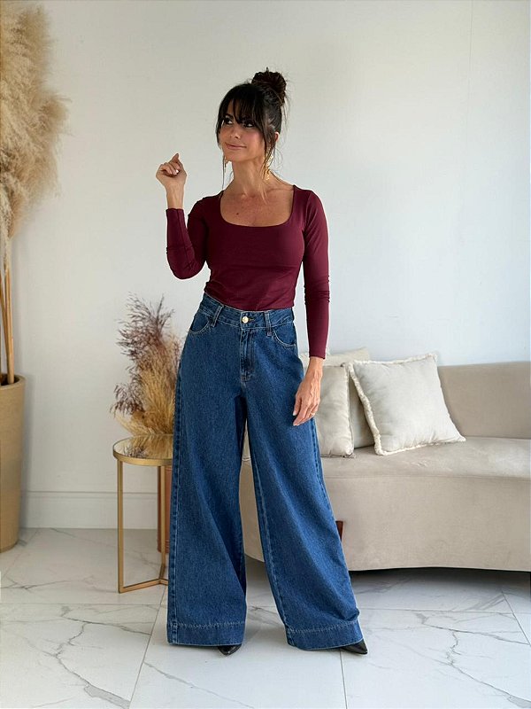 BLUSA MARCELLE BURGUNDY