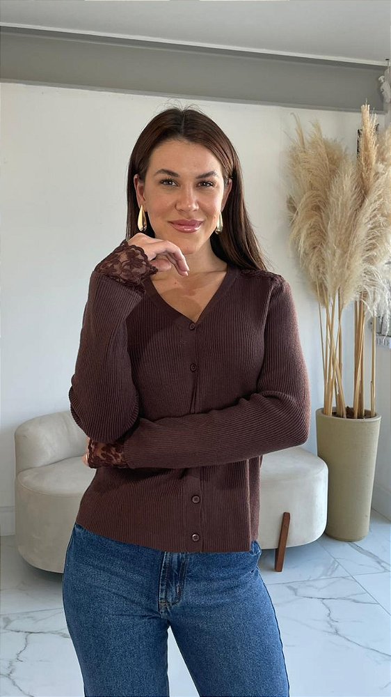 BLUSA MODAL JOANA MARROM