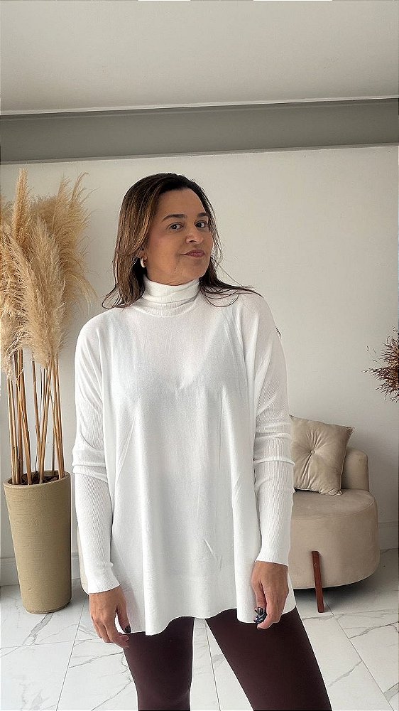 BLUSA MODAL AMPLA BRANCO