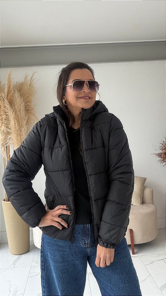 JAQUETA PUFFER PRETO