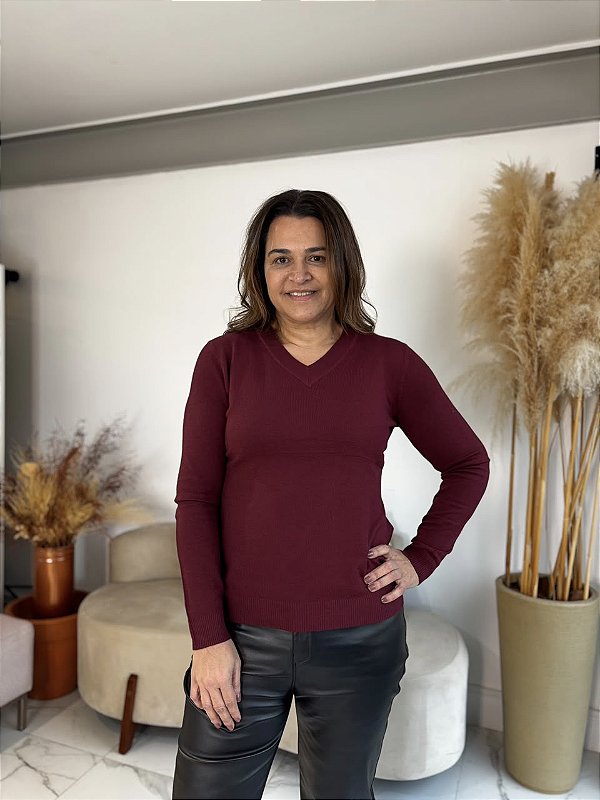 BLUSA MODAL CARLA BURGUNDY