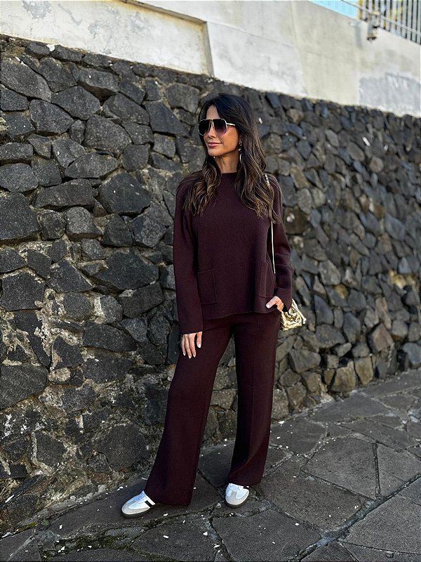 CONJUNTO ANA CRISTINA MARROM
