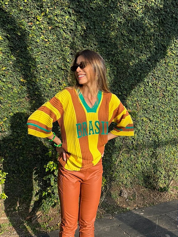 BLUSA BRASIL RONALDO AMARELO