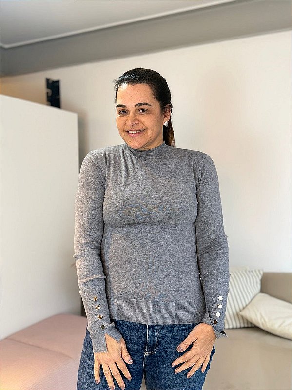 BLUSA MODAL YARA CINZA