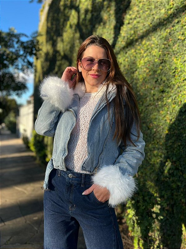 JAQUETA JEANS PELE