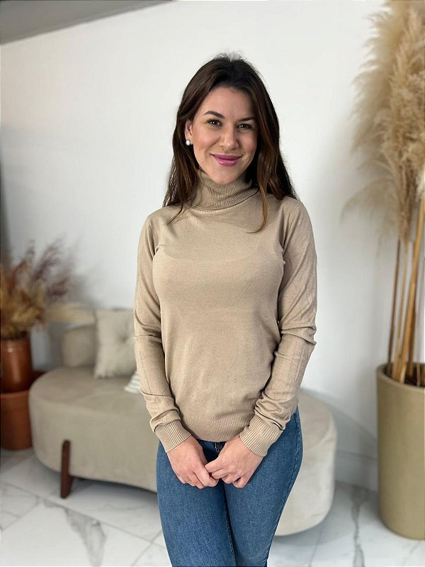 BLUSA MODAL MANUELA BEGE