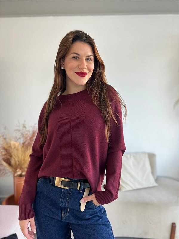 BLUSA MODAL ALICE BURGUNDY