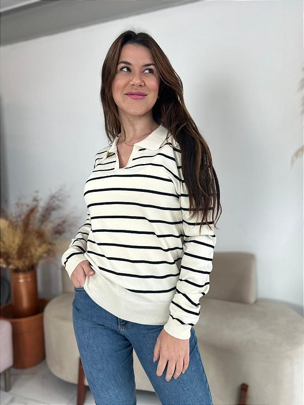 BLUSA MODAL LISTRADO OFF