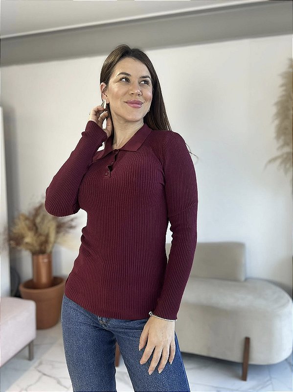 BLUSA MODAL ANA JULIA BURGUNDY