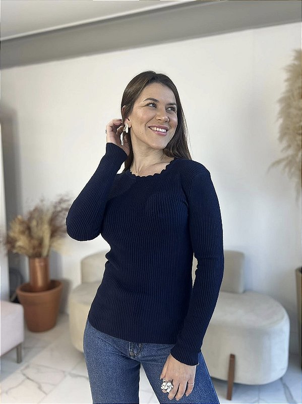 BLUSA MODAL IRIS MARINHO