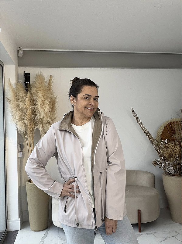 PARKA REVERSÍVEL MARIANA BEGE