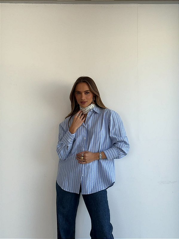 CAMISA ANA LUIZA AZUL