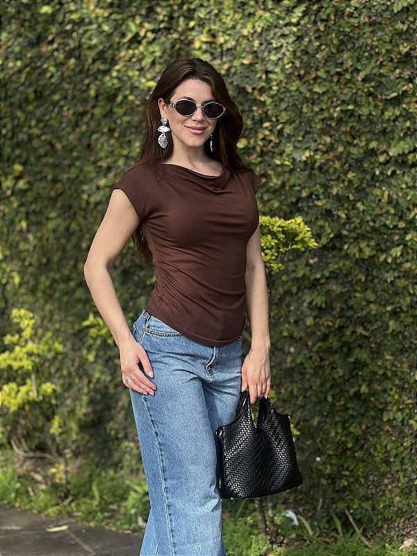 BLUSA CELINE MARROM