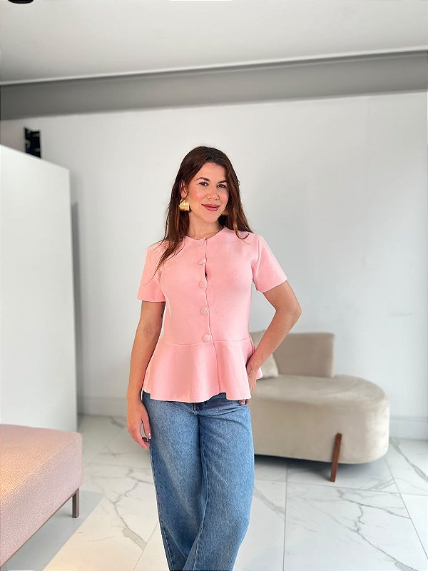 BLUSA PEPLUM CATARINA ROSA