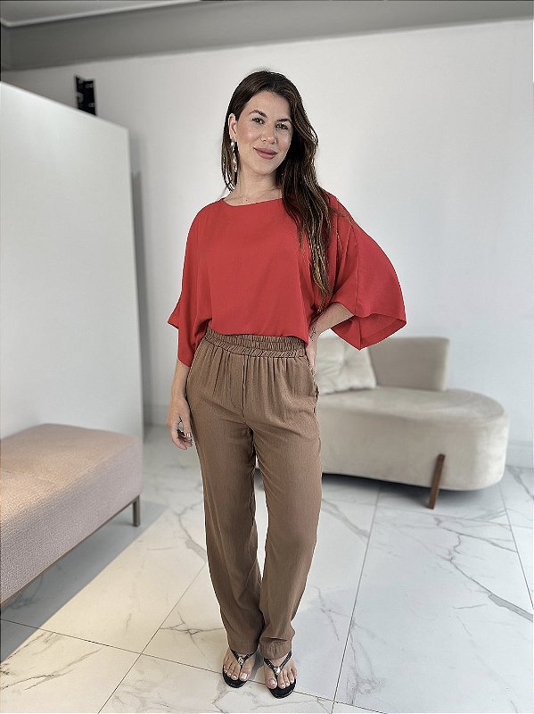 CALÇA CLARA MOCA MOUSSE