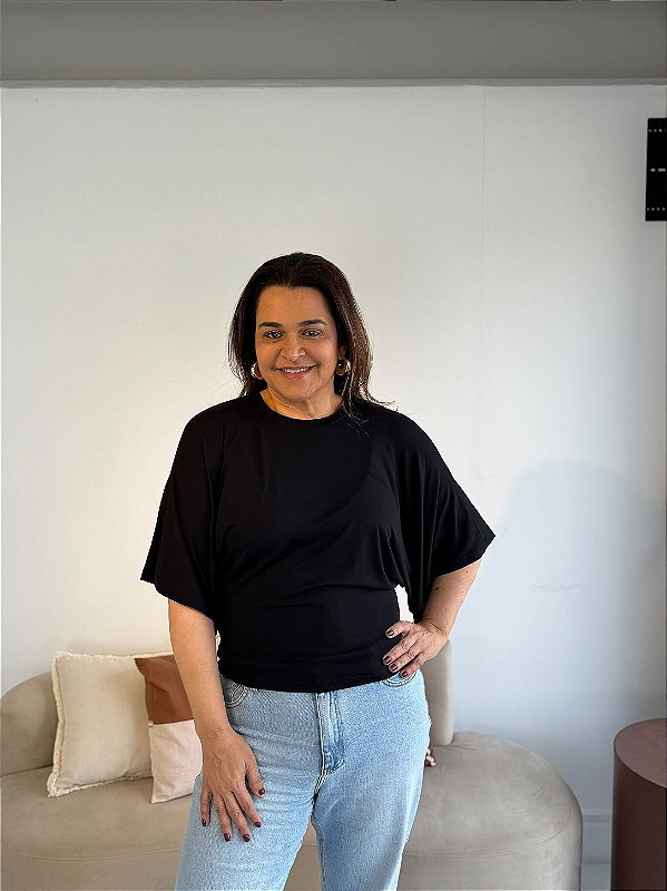 BLUSA AMPLA LAURA PRETO