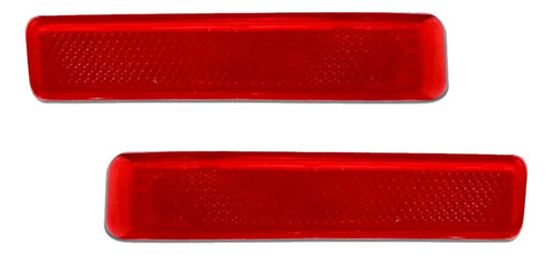 Par Refletor Olho Gato Parachoque Traseiro Strada 2004 A 14 Vermelho