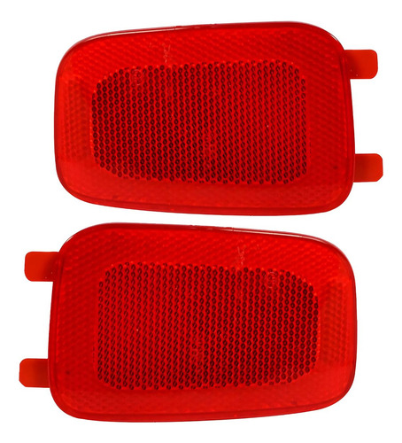 Par Refletor Parachoque Traseiro Uno Vivace Way 2011 A 2014 Vermelho