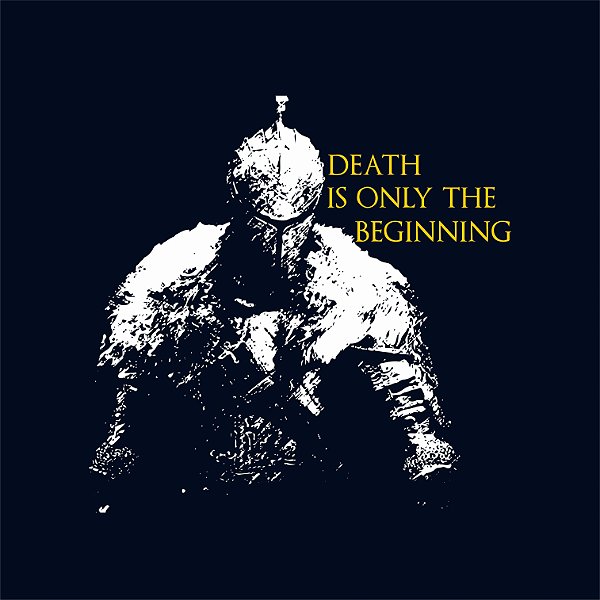 Camiseta Death is Only The Beginning Cor Marinho