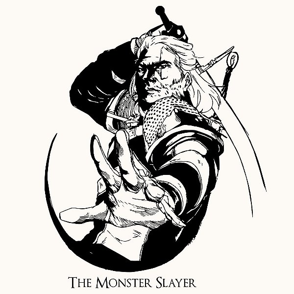 Camiseta The Witcher monster slayer