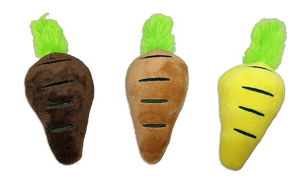 Cenoura Pelúcia 18cm C/ Som