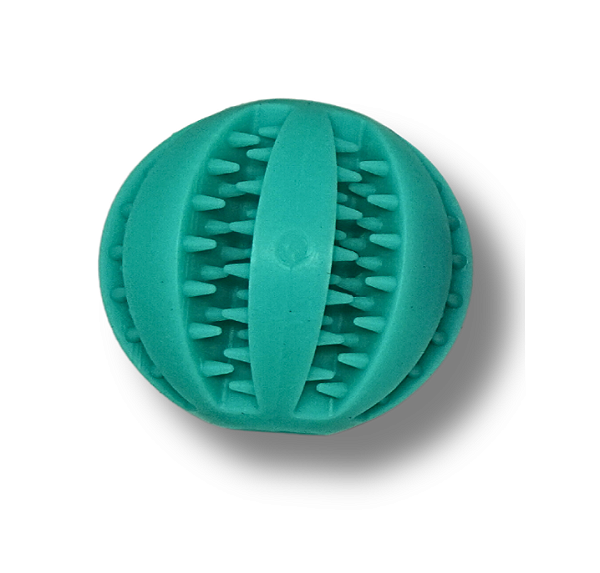 Bola Porta Petisco Bola G 7cm Pet Mordedor Limpeza Dentes Cão Gato Animal de Estimação