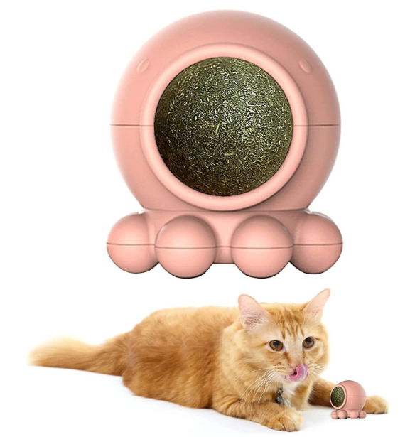 Polvo De Brinquedo Interativo Para Gatos Com Catnip Erva Gato Natural Lambe Lambe