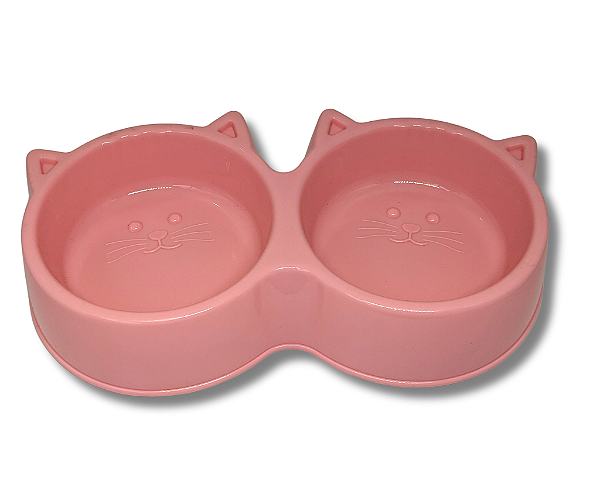 Comedouro Duplo Plástico 2 x 350ml