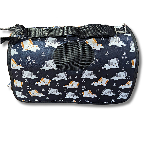Bolsa Transporte Pet M Estampada Com Telinha para Circulação