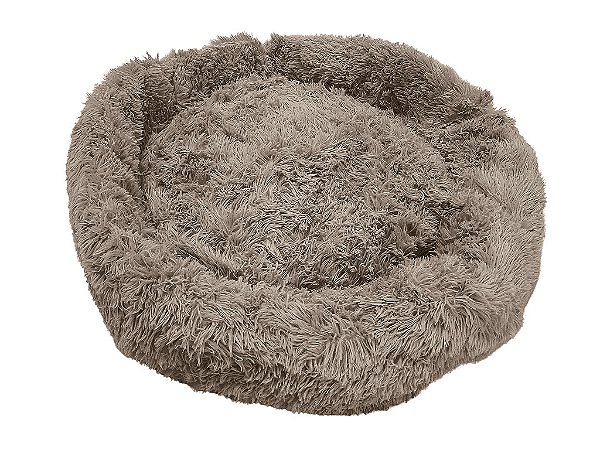 Cama Nuvem Pelúcia Redonda 110cm Caminha Xgg Cães