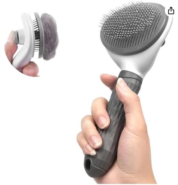 Escova Pet Rasqueadeira Pet Tira Pelos 20 x 11 cm Cabo Plástico