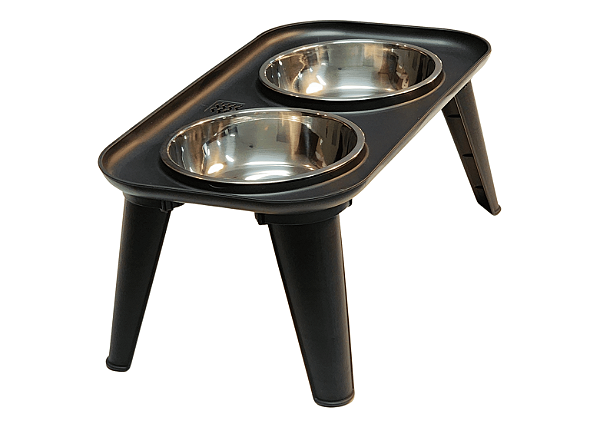 Comedouro Elevado Duplo 650ml Premium Inox Pet Cão Grande